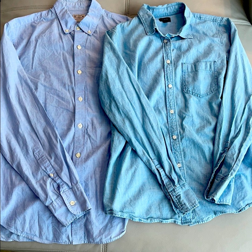 BUNDLE OF 2 J CREW BUTTON DOWN SZ M